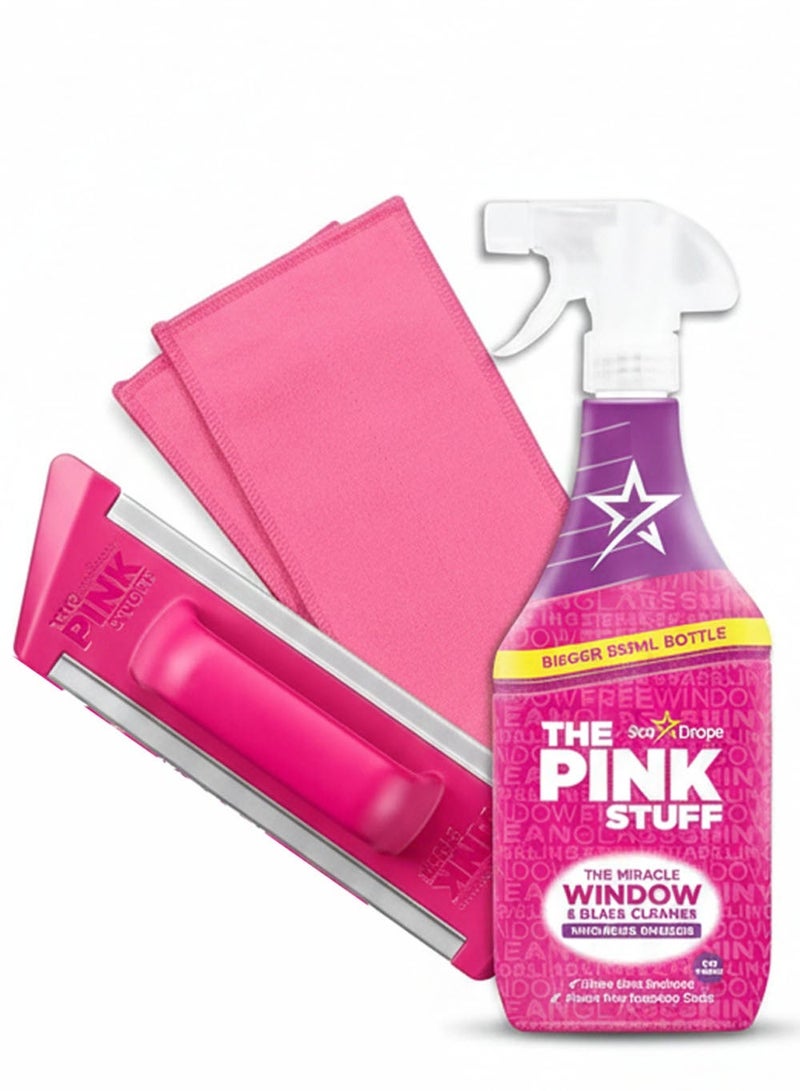 THE PINK STUFF Star Drops Pink Stuff Miracle Window Cleaning Kit 4 Kit-850ml - Image 1